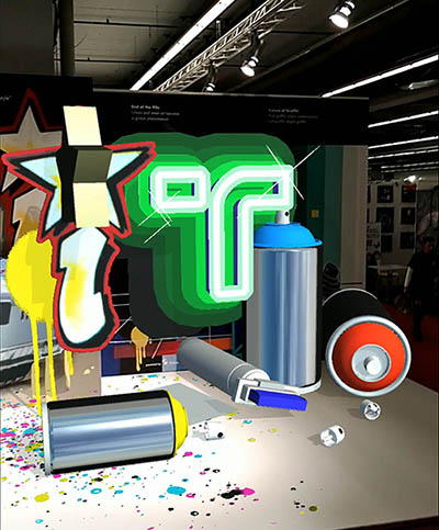 History of Graffiti Mural / Creative World Trade Fair 2019 / Frankfurt