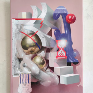 Curt Copy Paste IX / Original Artwork / Mixed Media on Canvas