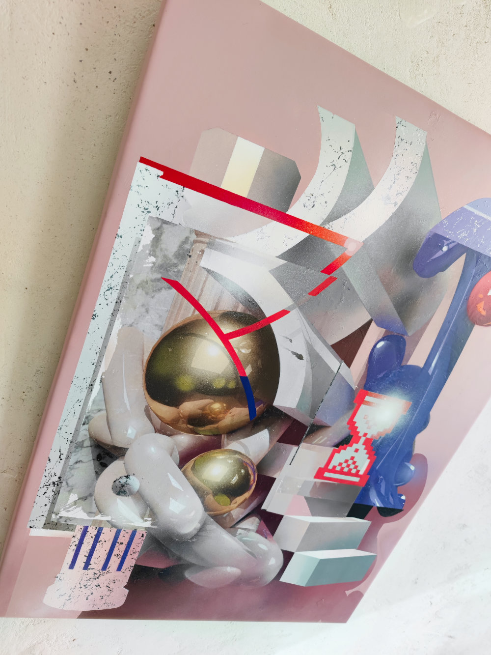 Curt Copy Paste IX / Original Artwork / Mixed Media on Canvas - Image 3